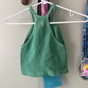 Free people blue/green tank top. Size XXS.
